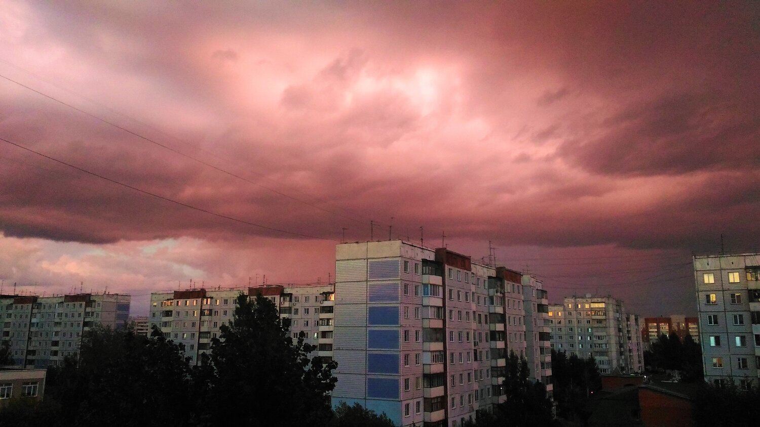 Невероятные закатные облака