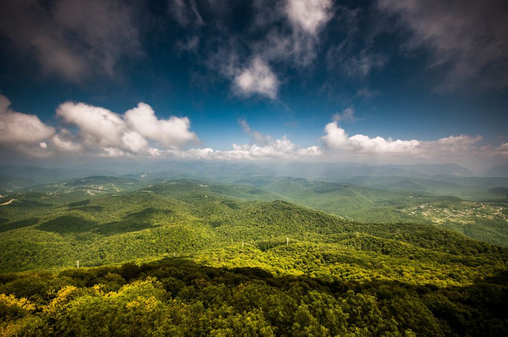 Вид с горы Ахун