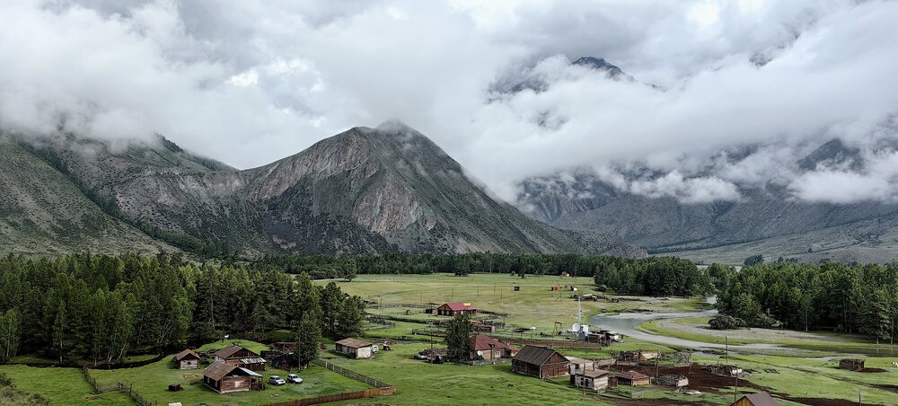Панорама села Аргут
