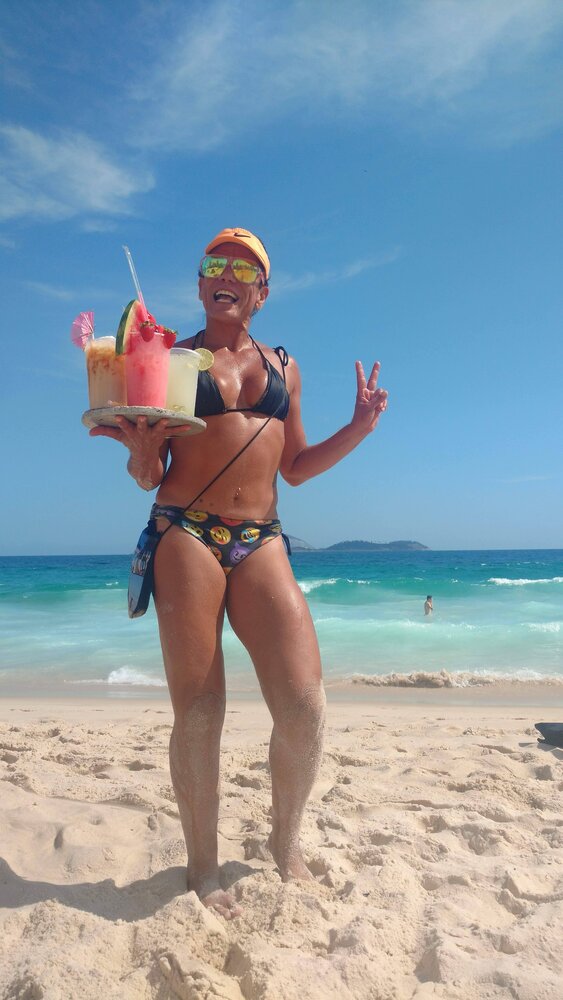 Juice Seller at Ipanema Beach
