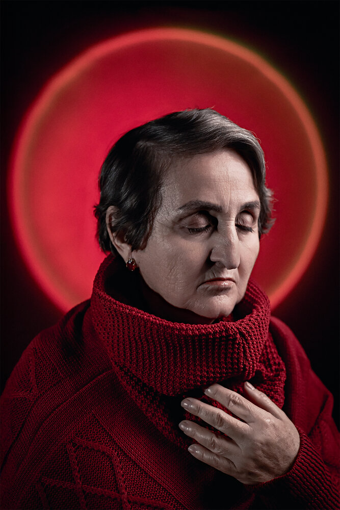 My mother portrait closed