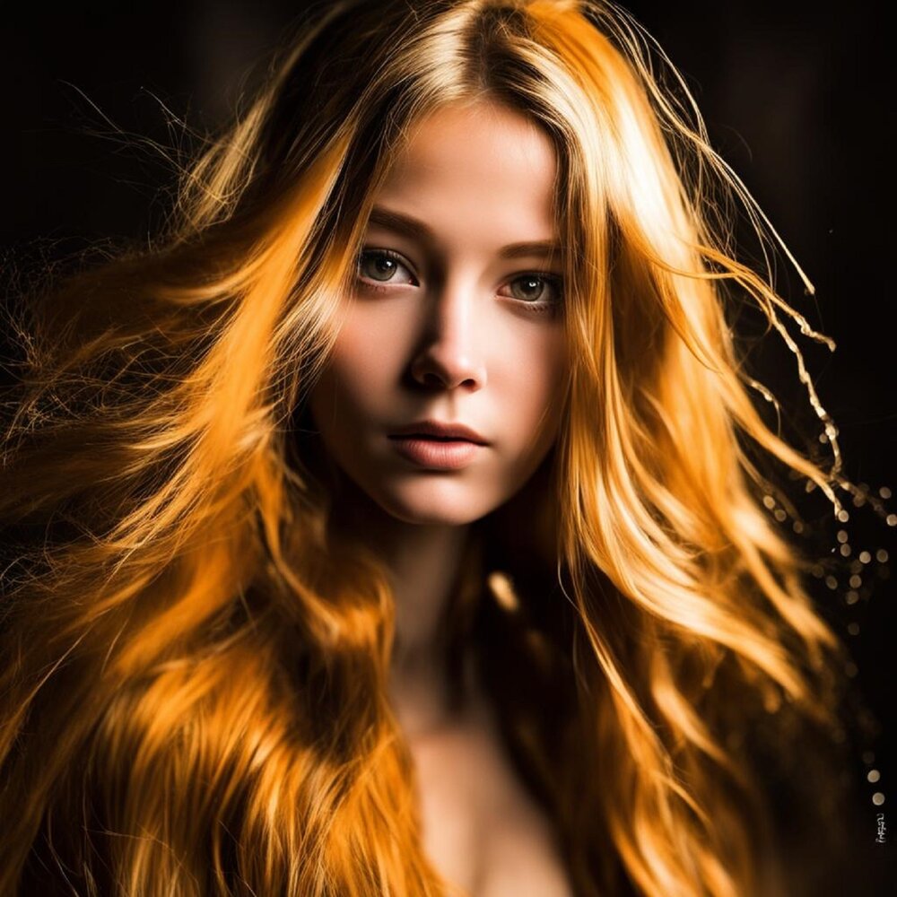 The girl with fiery hair