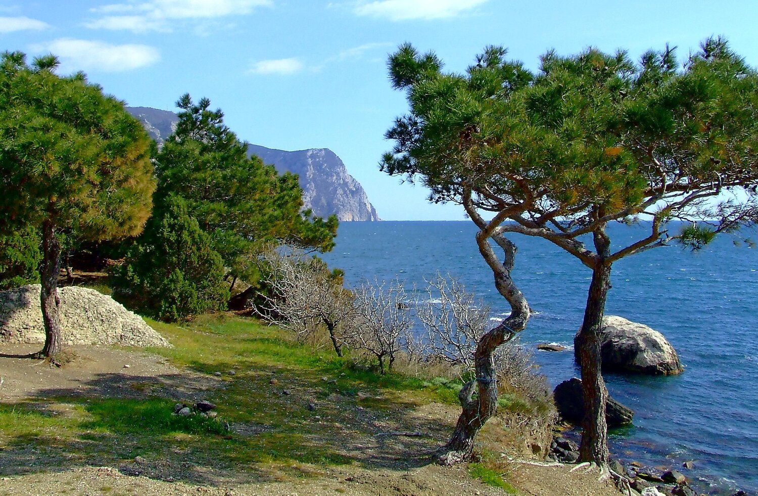 Крым. Берег моря у Балаклавы. Мыс Айя