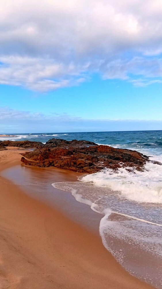 A praia