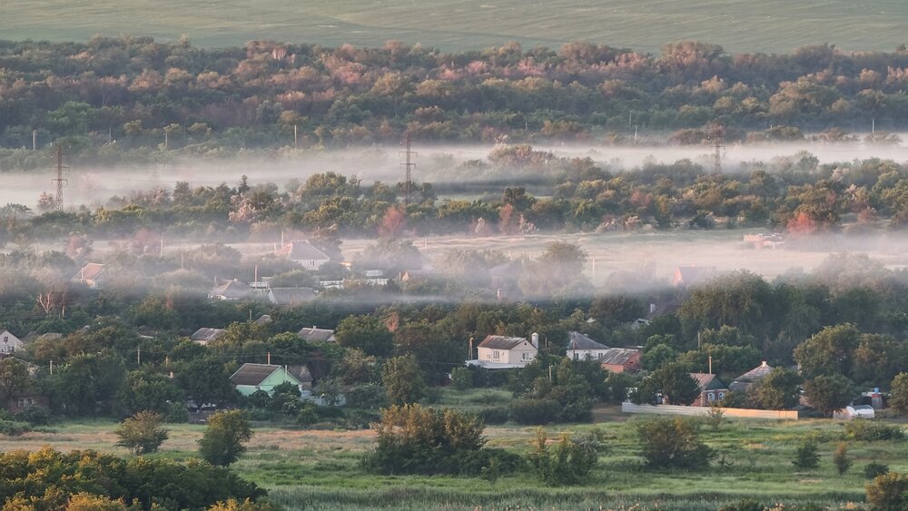 Рассвет в деревне