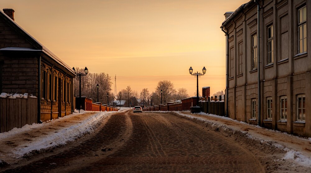 Ziemas rīts Kuldīgā