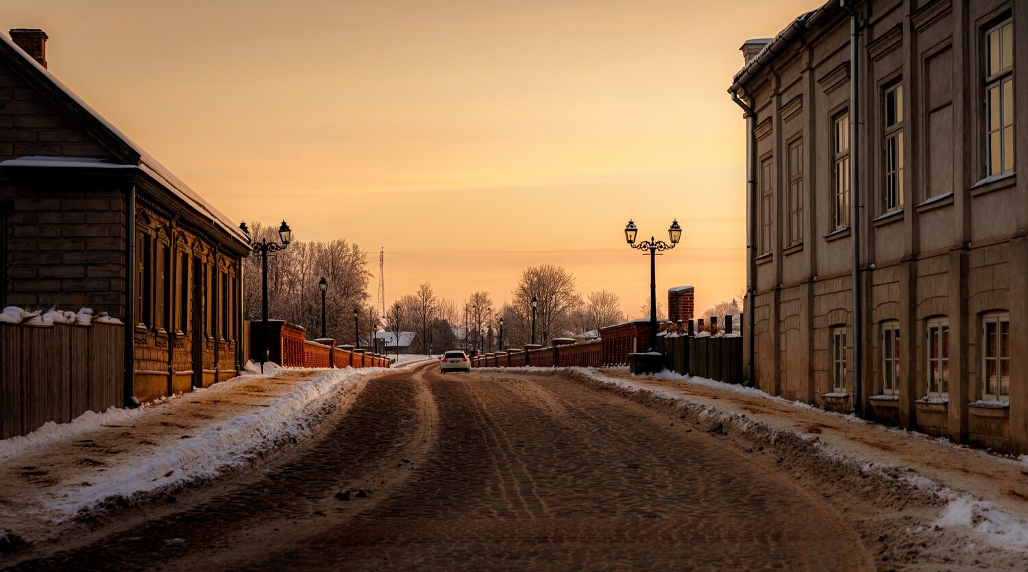 Ziemas rīts Kuldīgā