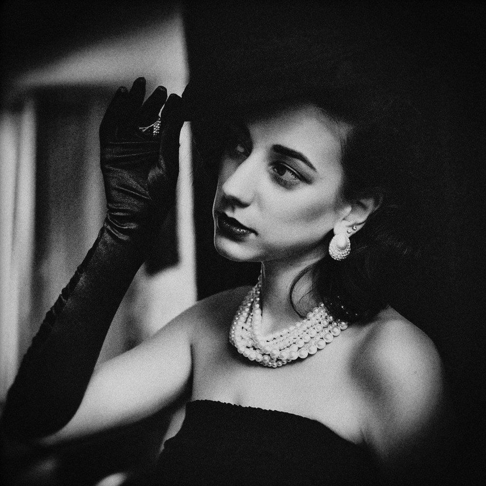 девушка в шляпке