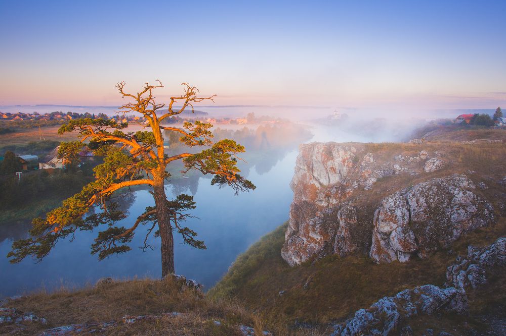 Утро в селе Слобода