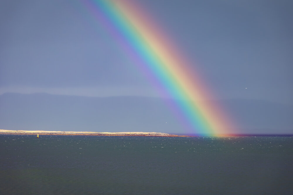 Happy Sky over the Iceland