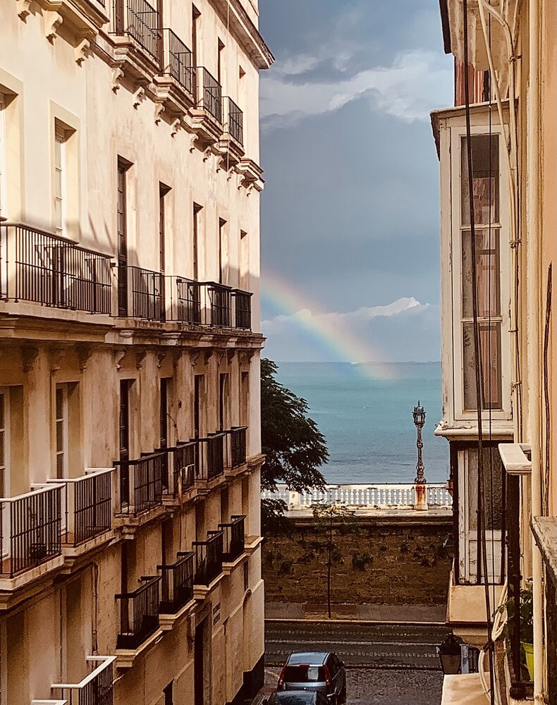 Arco iris en Cadiz