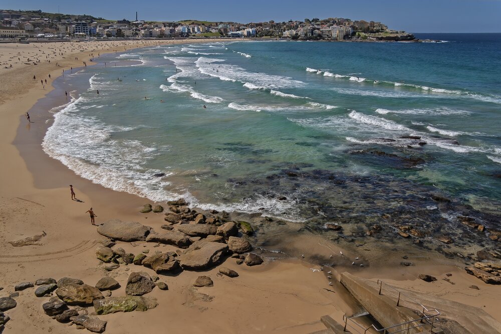 Пляж в районе Bondi Beach (Sydney, Australia)
