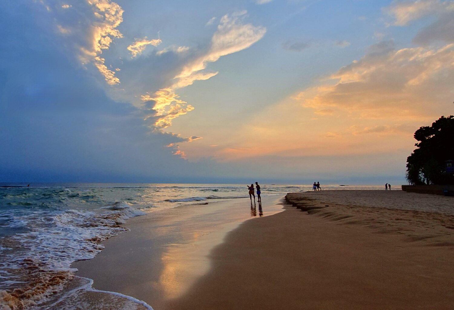 Sunset on the beach