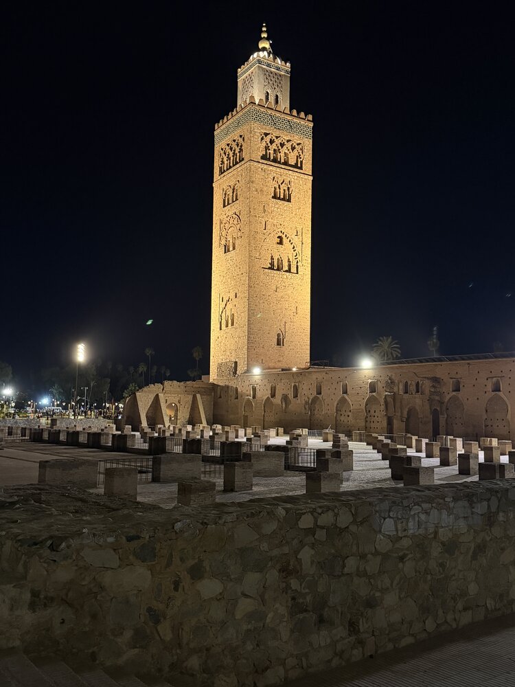 the Koutoubia Mosque in Marrakech, Morocco