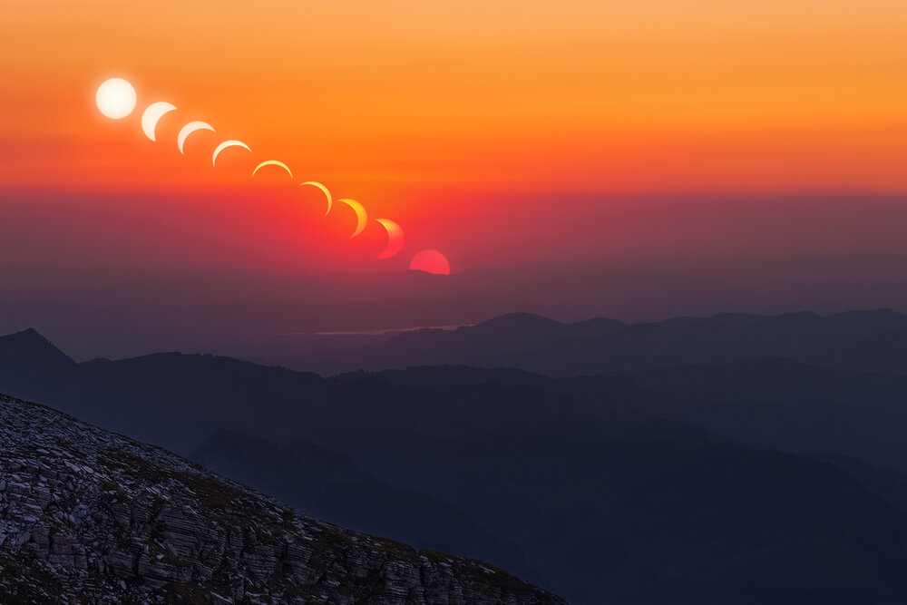 Solar Eclipse in the Swiss Alps
