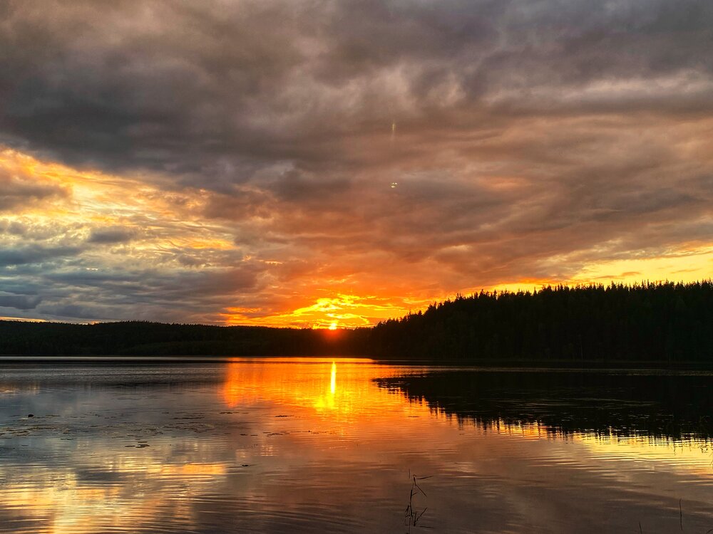 Закат на ламбушке