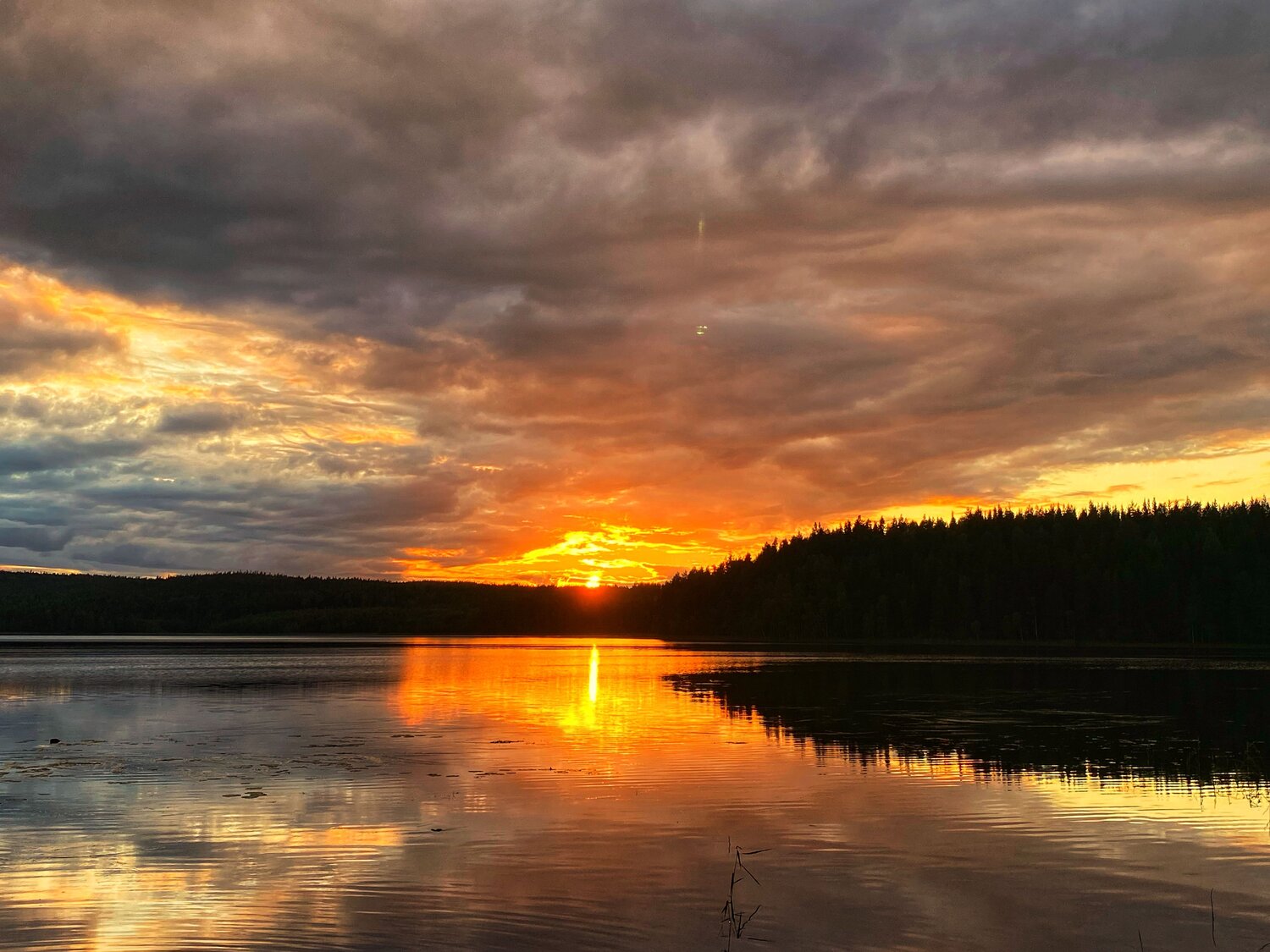 Закат на ламбушке