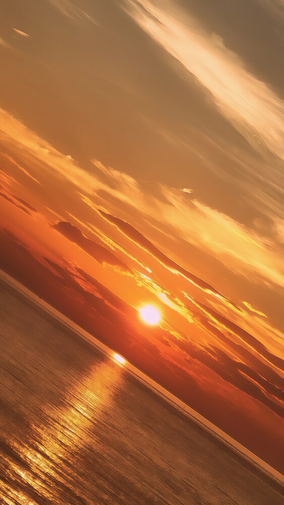 Solar Drift — Orange Horizon