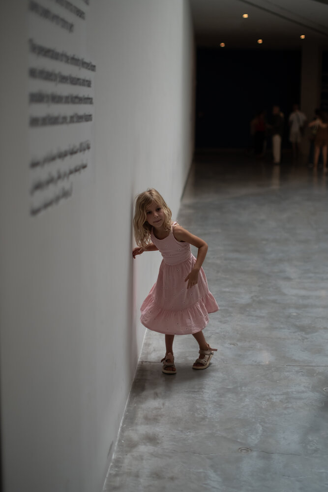 A Little Girl in Museum