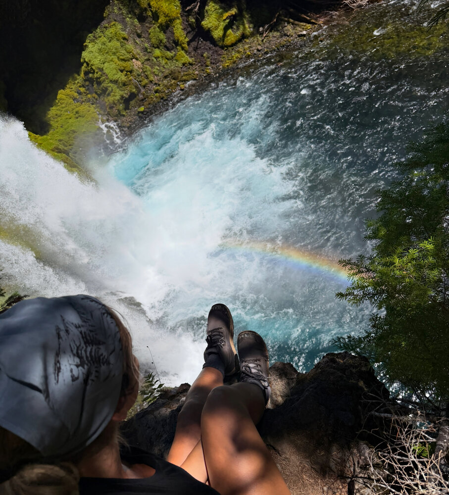 Into the Wild: Waterfall Mist and Edge Adventure