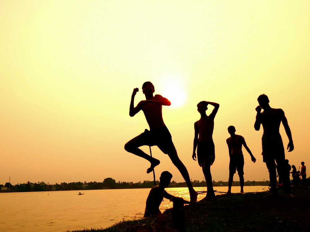 Jumping Silhouette