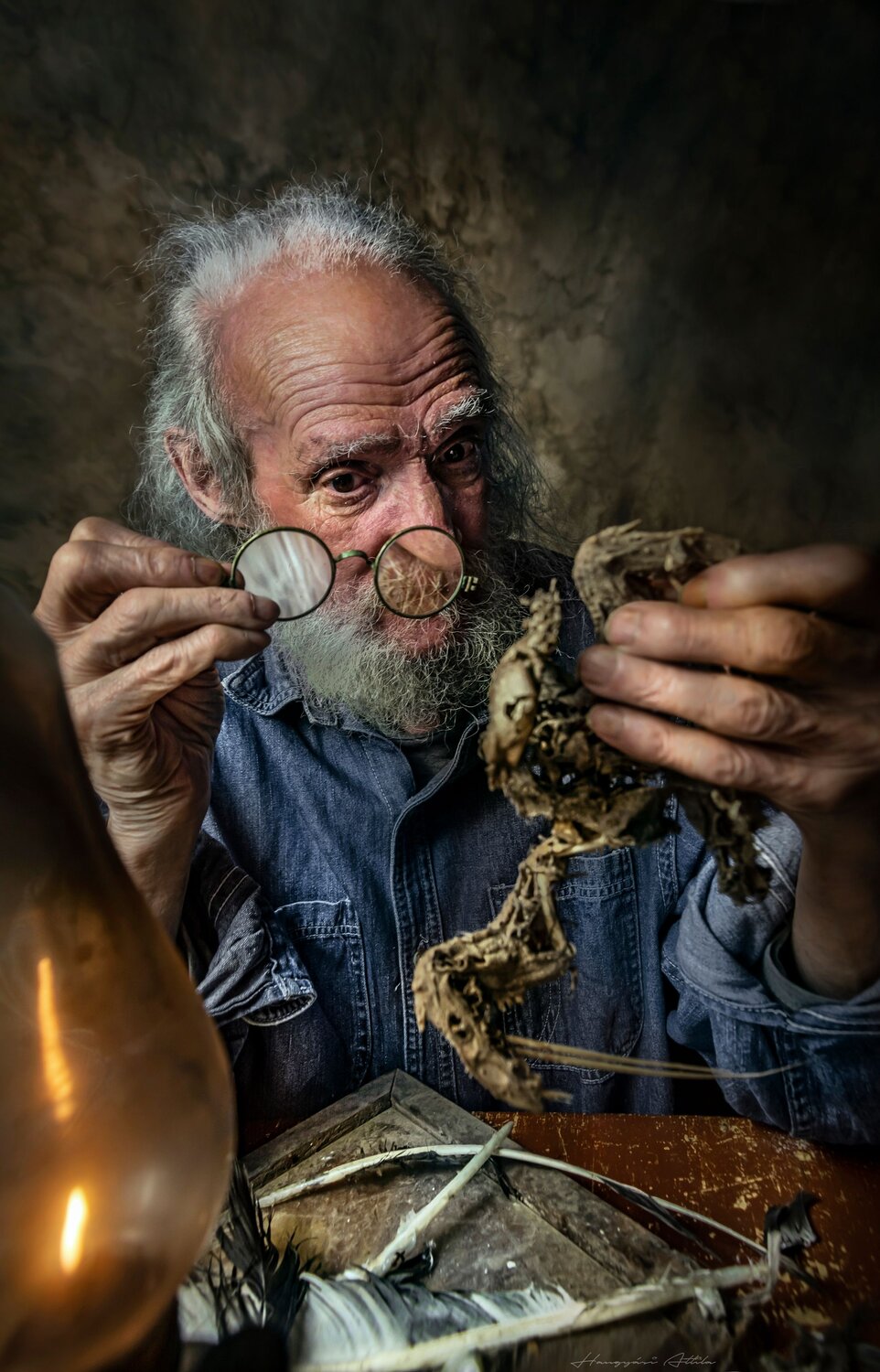 Man with bird