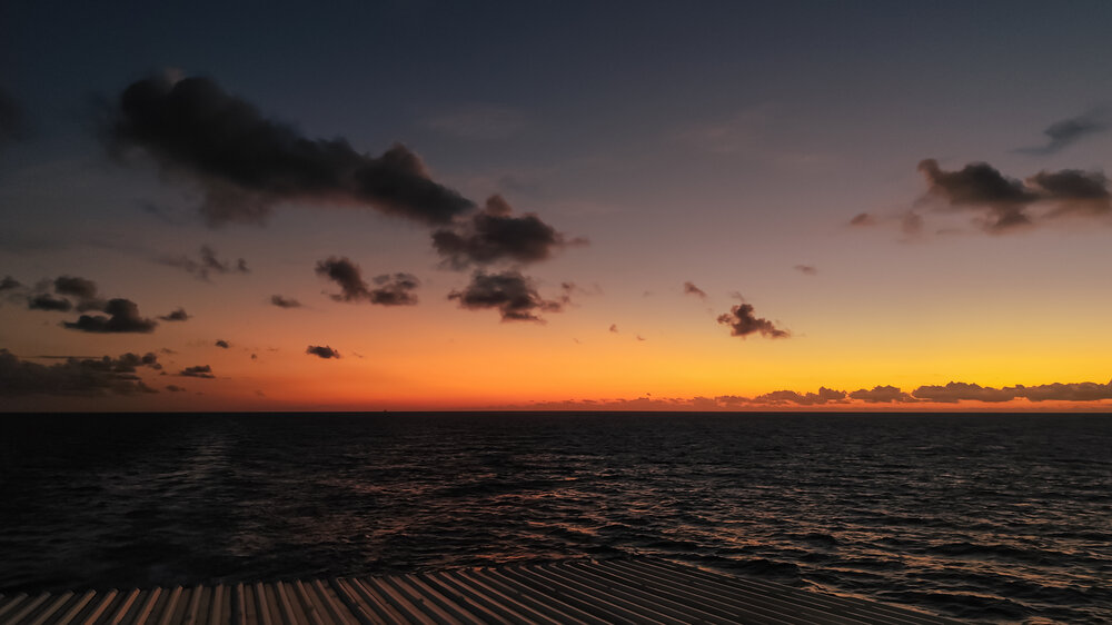 Sky turns warmth