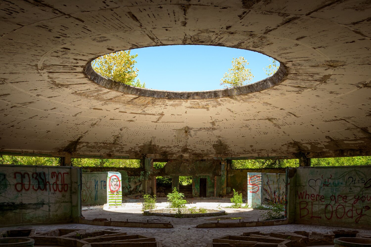 Inside sanatatorium