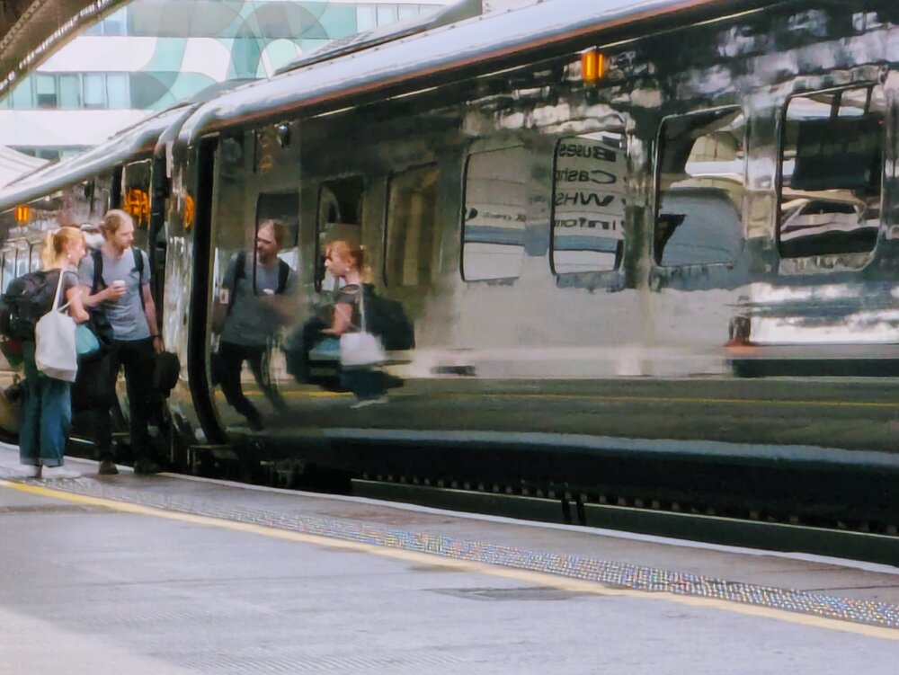 Reflections on a Train