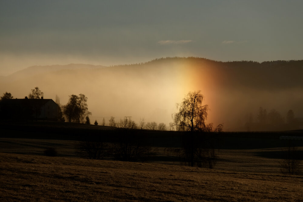 Winter rainbow