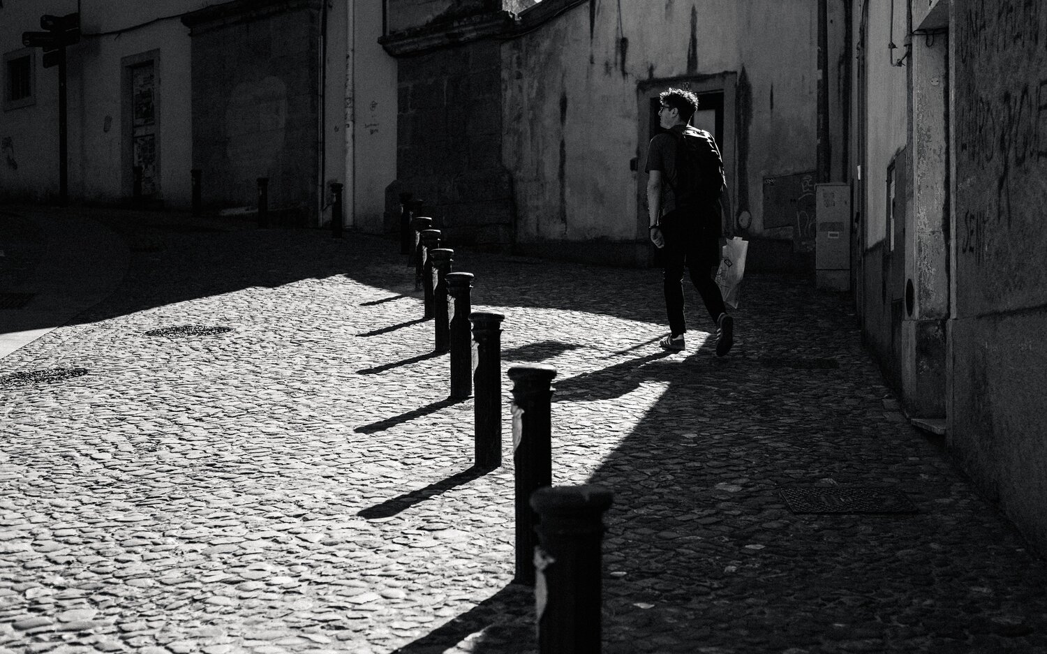 Walking Through Light and Shadow