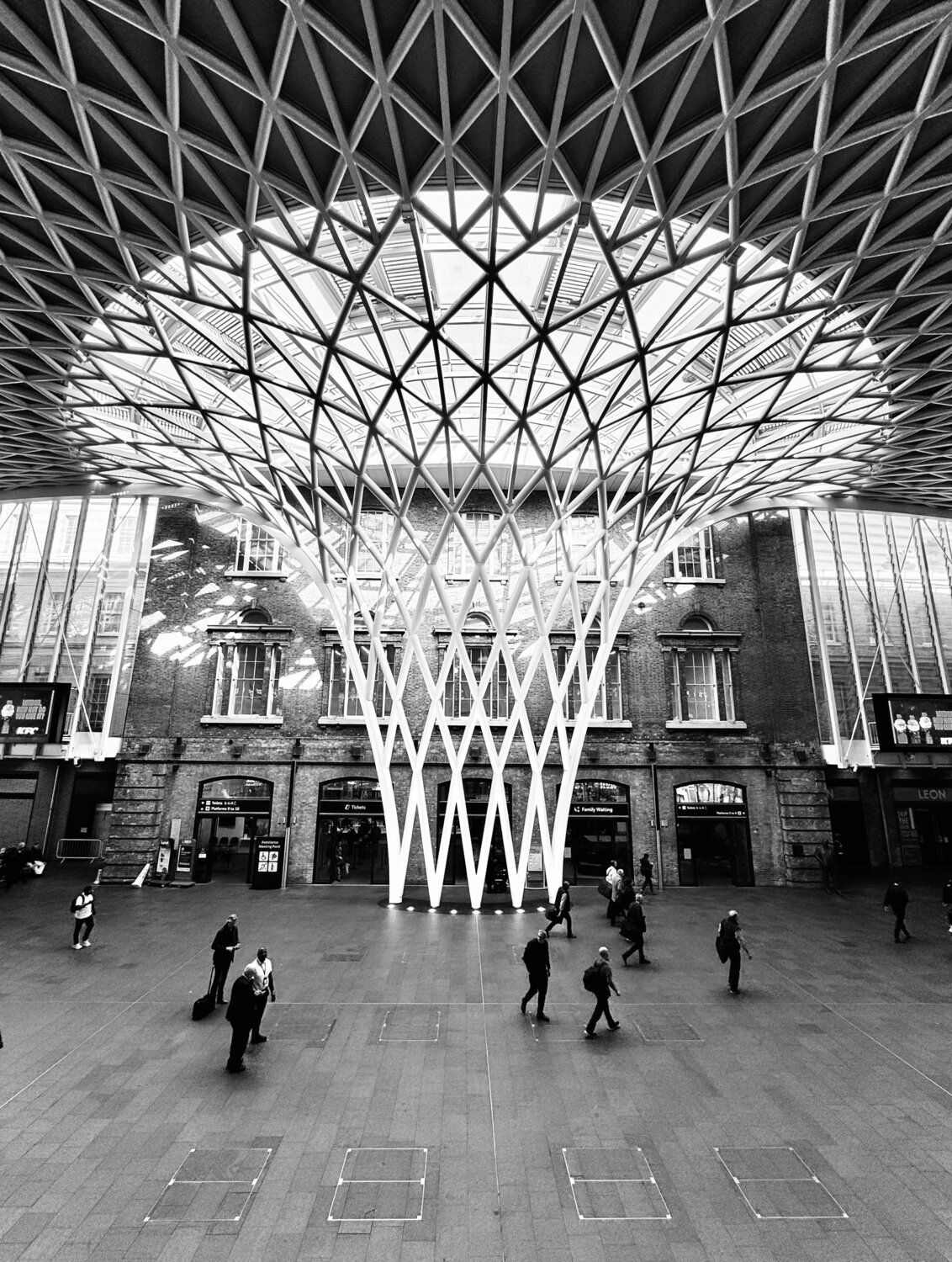 The bustle of the train station