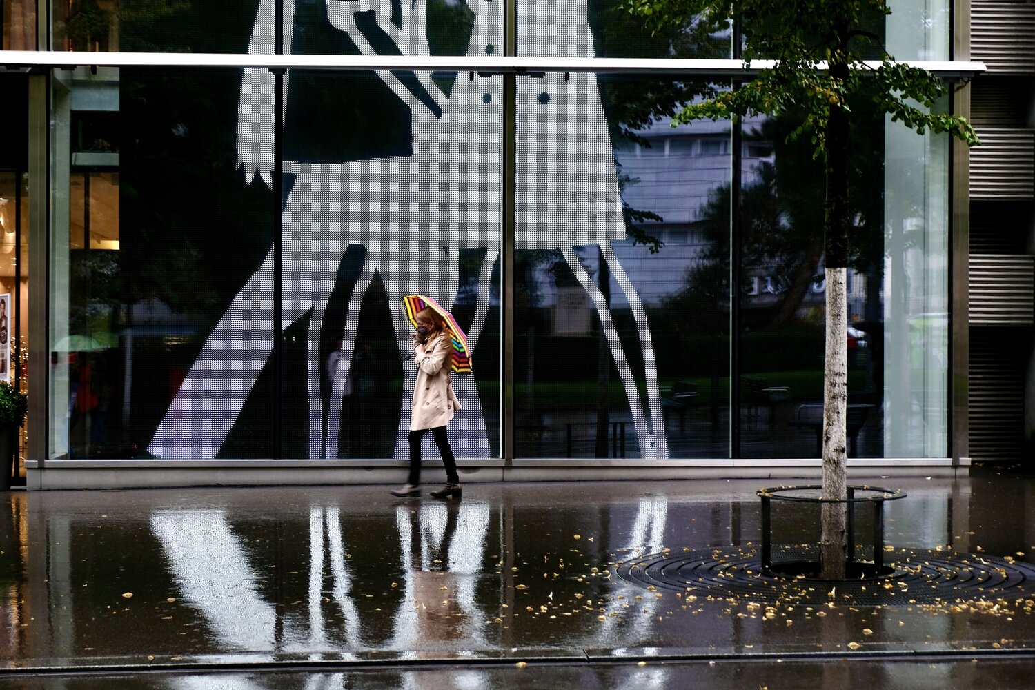 Alone in the rain