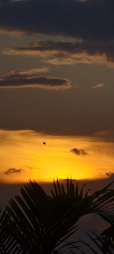 Beautiful sunset time