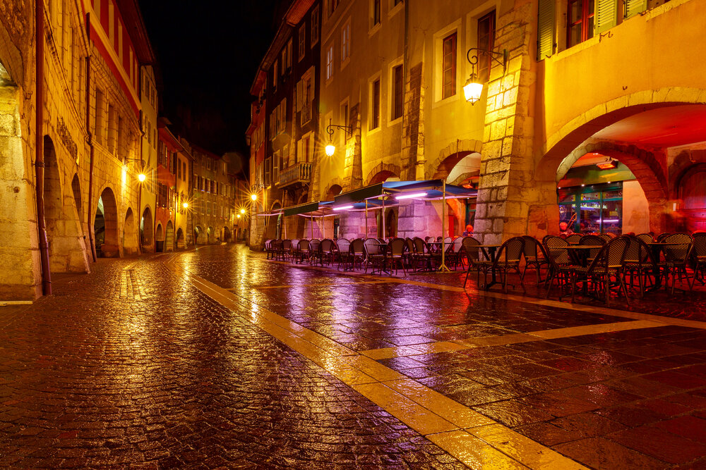 Rainy Night in Annecy