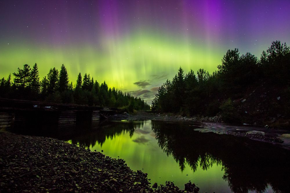 Первое полярное сияние на Урале