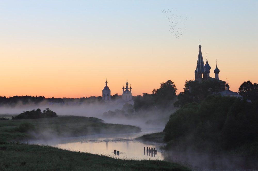 Туманное утро в Дунилово