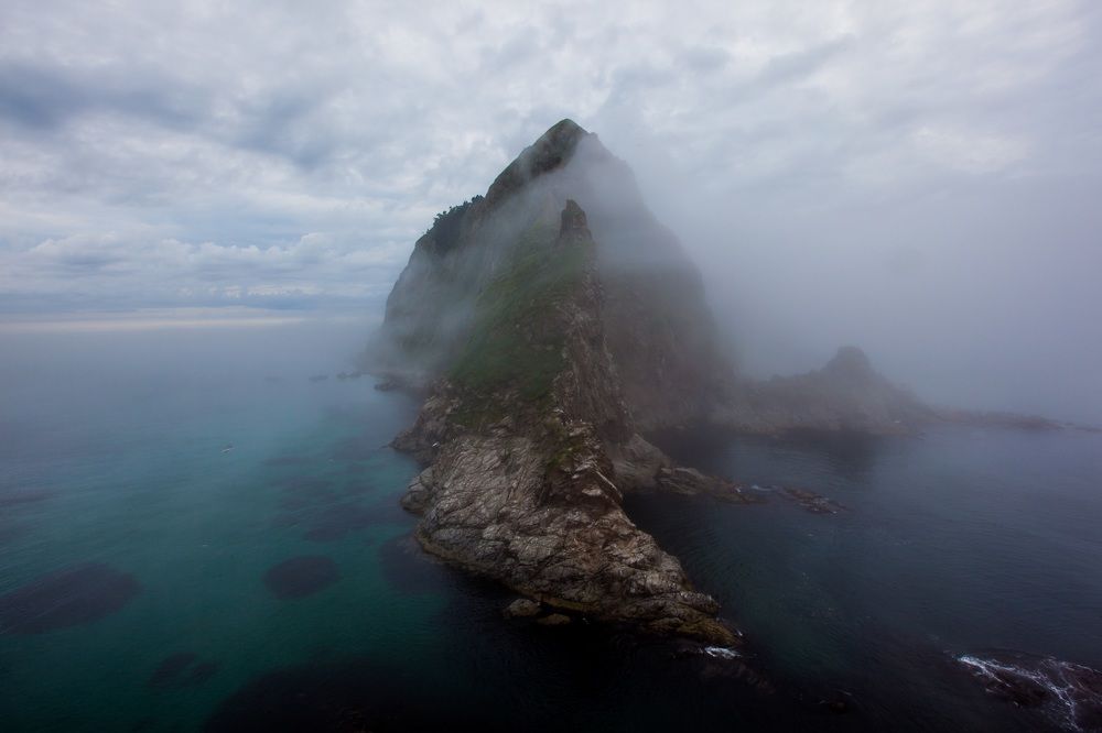 Мыс Анива в тумане