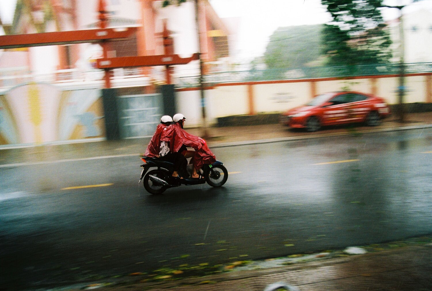 Ride with the rain
