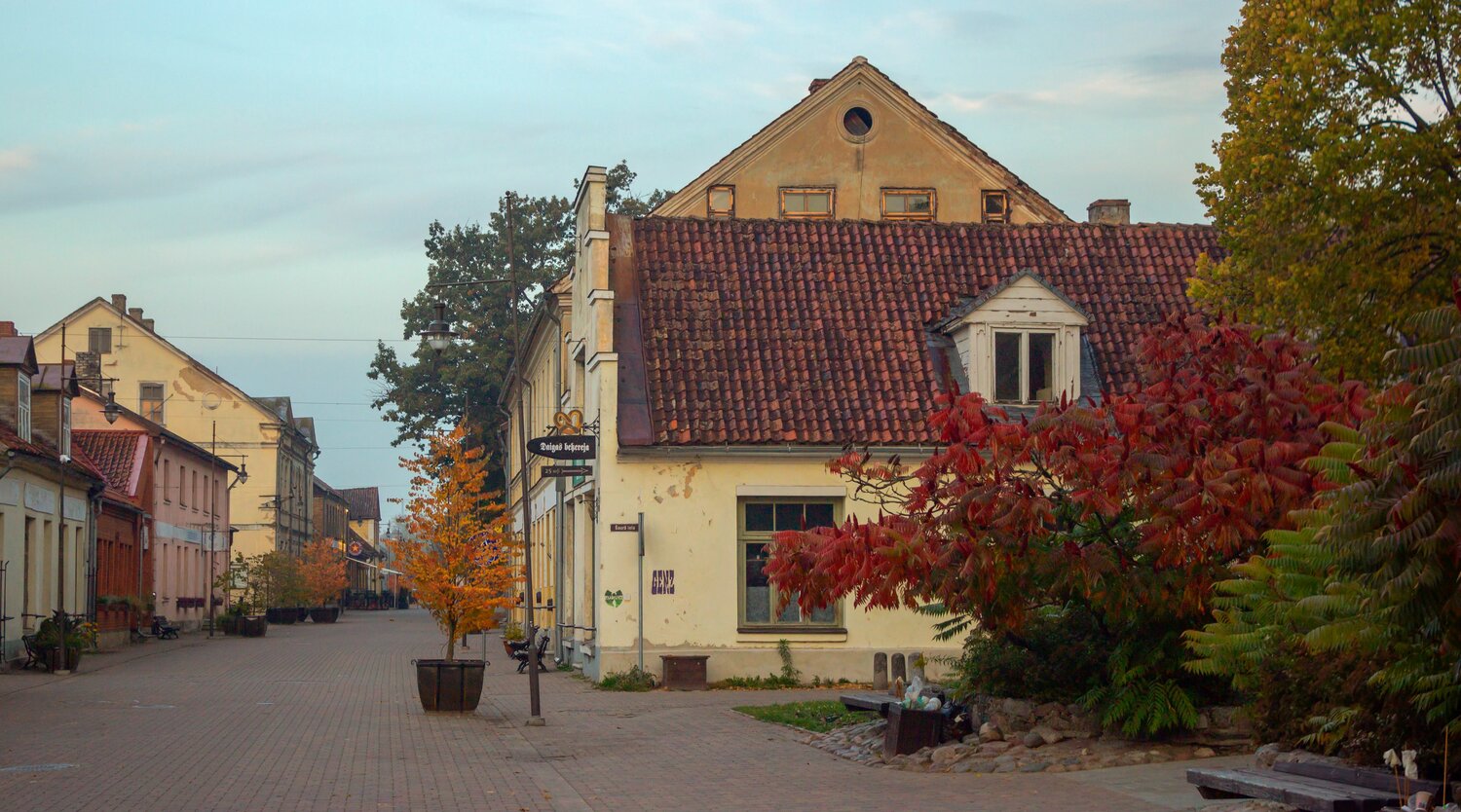 Kuldīga, Liepājas iela. Latvija.