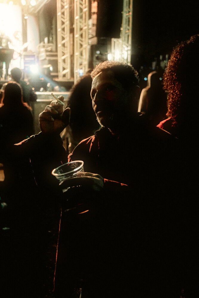 Man Enjoying a Concert