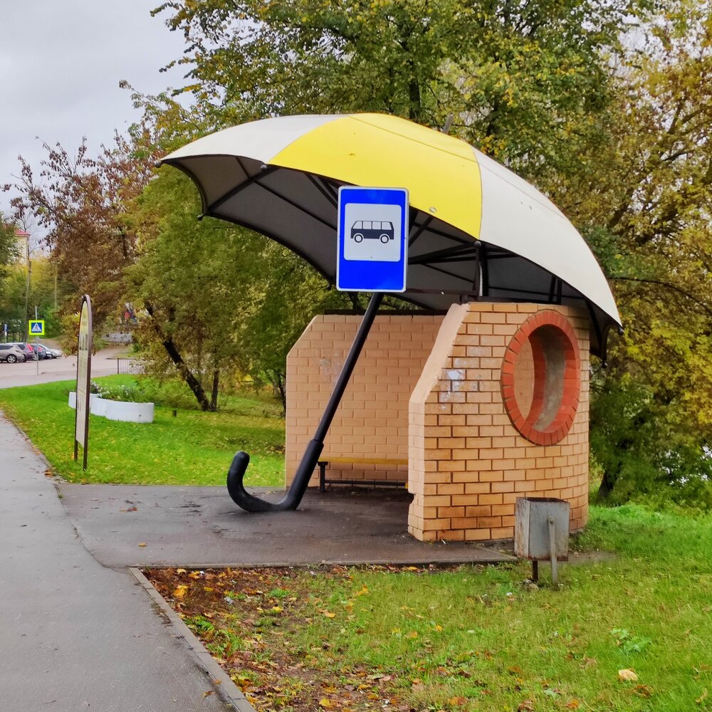 Остановка автобусов в Вязьме
