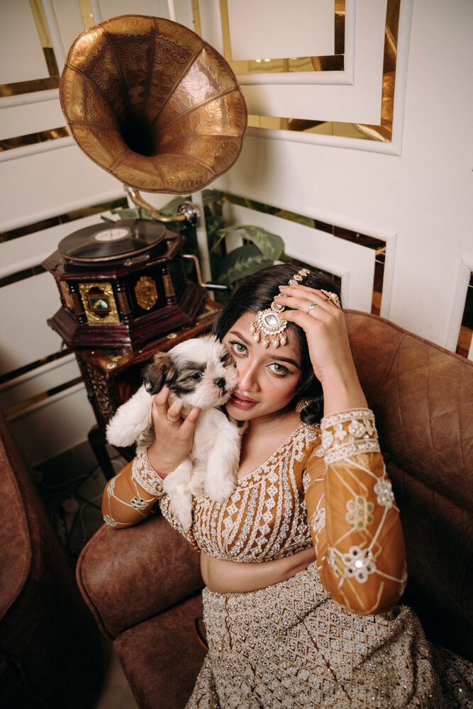 Portrait With A Puppy