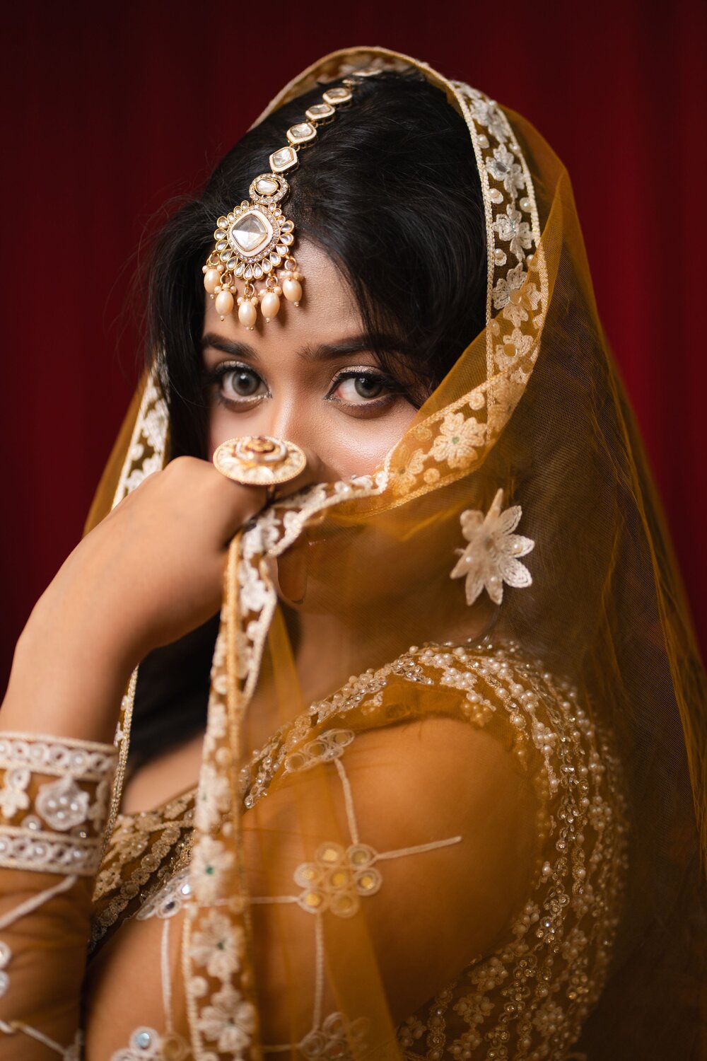 A Girl With Her Veil