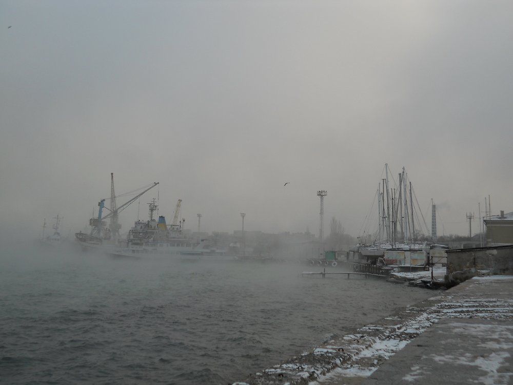 Рождество у моря, морпорт Евпатория
