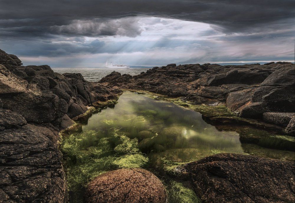 Выход в море! Out in the sea!