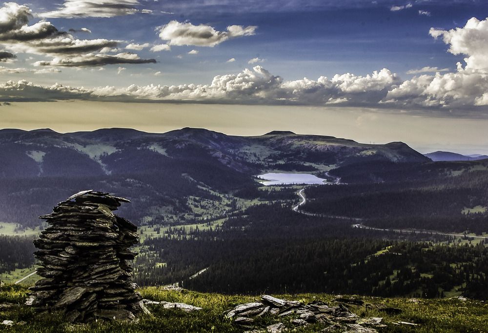 Хакасия. Вид на оз. Ойское