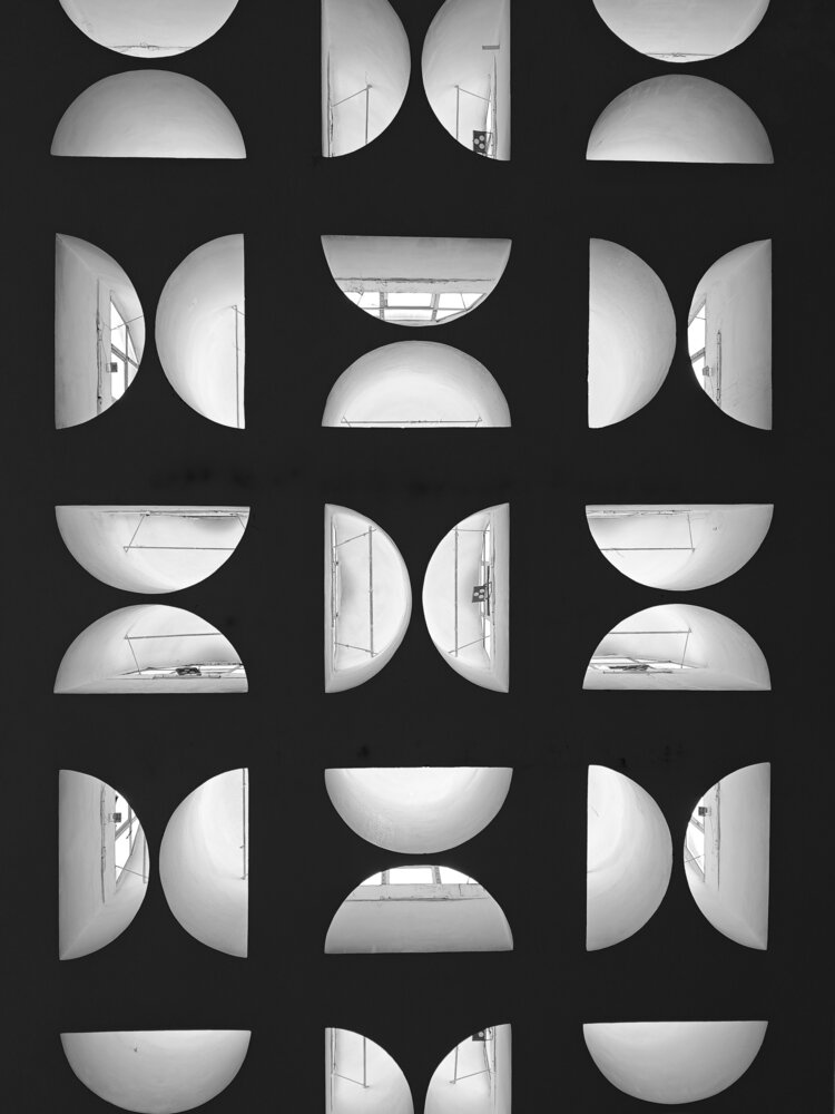 The semi-circular skylights