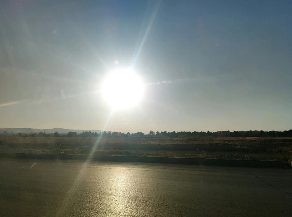 The road is empty
