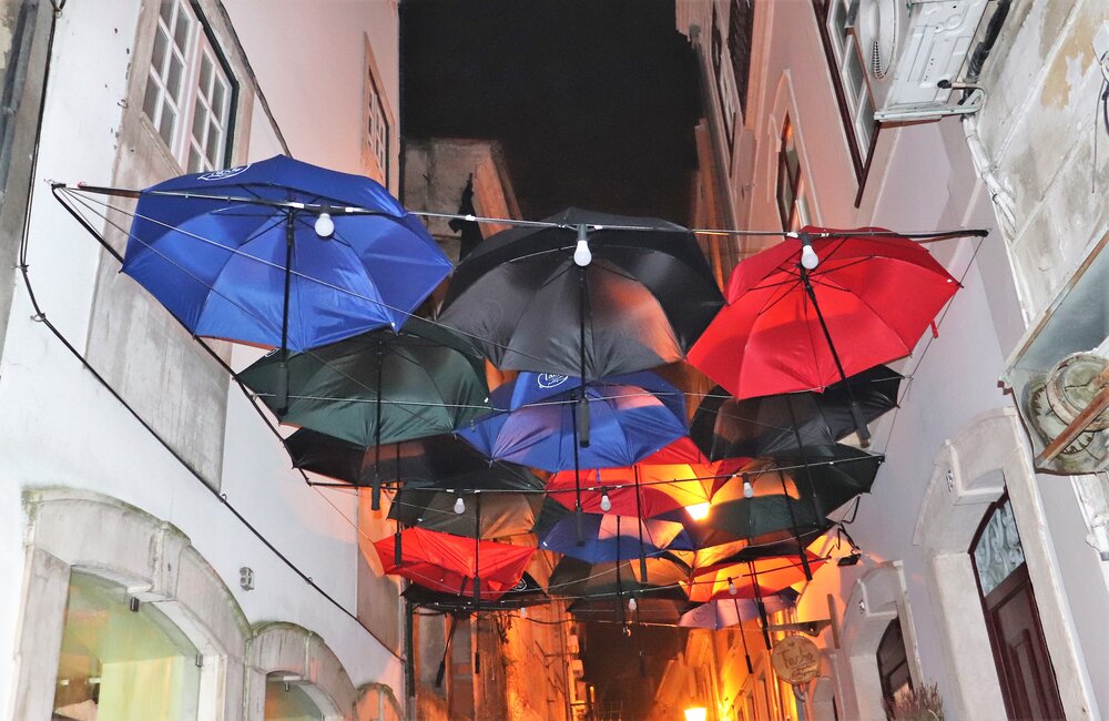 Colourful umbrellas